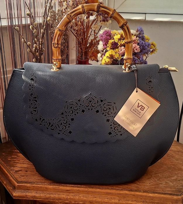 Geantă de damă din piele naturală Vitalie Burlacu – nouă, cu garanție