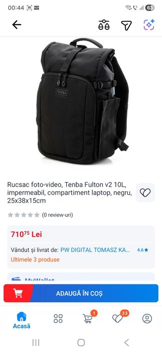 Geantă foto Teneba 10l