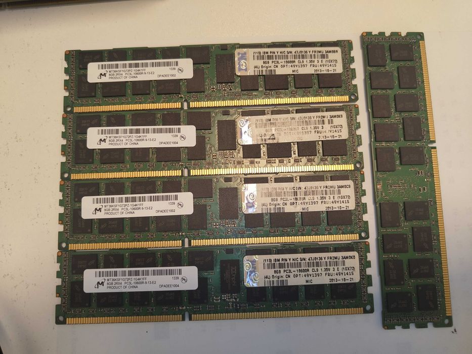 (x275) DDR3/DDR3L ECC Enterprise RAM Memory Lot/Bucati (Adata, IBM, Samsung, Hynix, Micron)