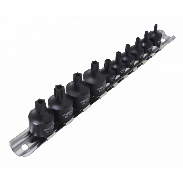Комплект ударни битове торкс 1/4" 3/8" с отвор