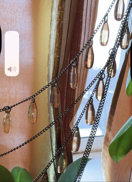 Колье винтажное с Янтарем