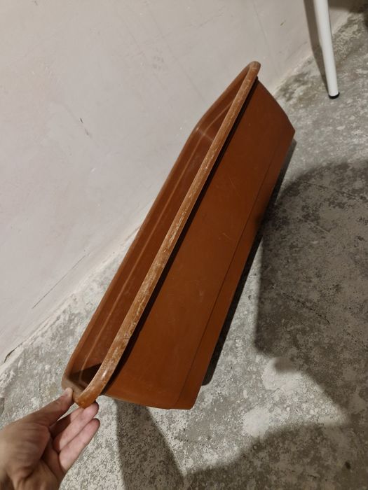 Горшок-вазон для цветов длинный