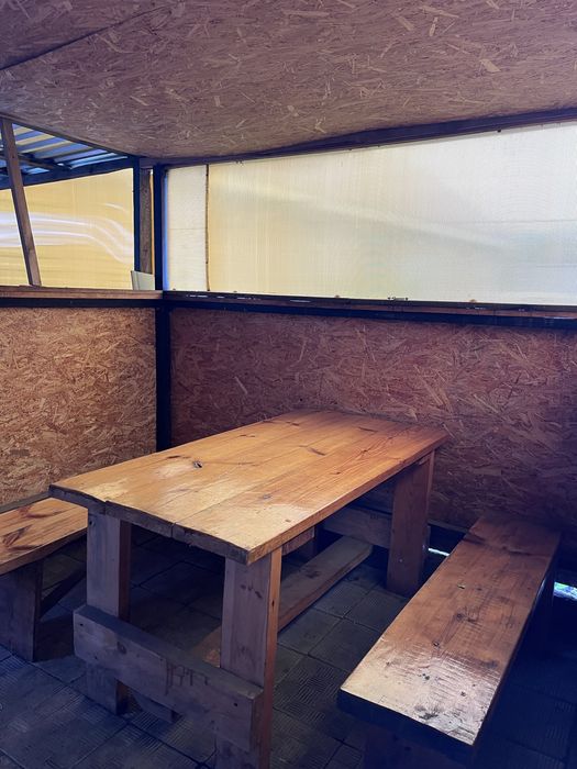 Семейная баня с беседкой