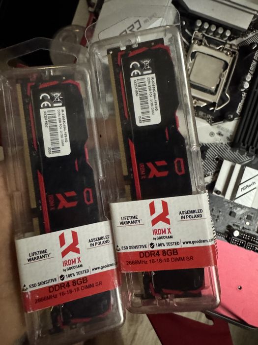 Дънна платка AsRock Z490m Pro4 + Intel i5-10600KF + 16GB DDR4 (2x8GB)