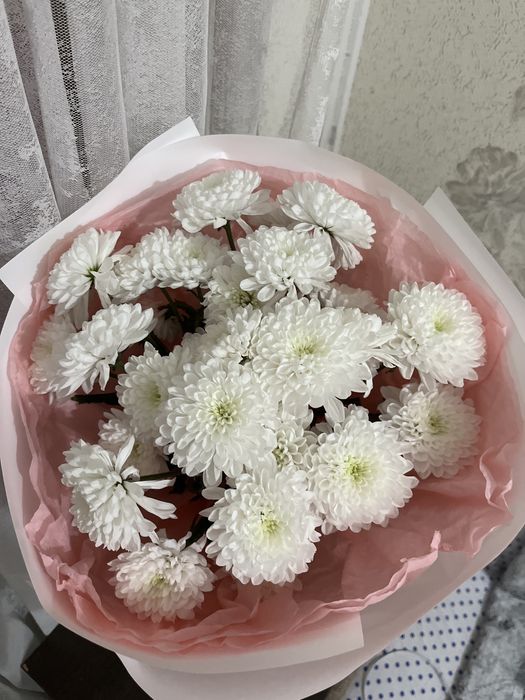 Хризантема-в хорошем состоянии,букет ты знаеш кому из подарить