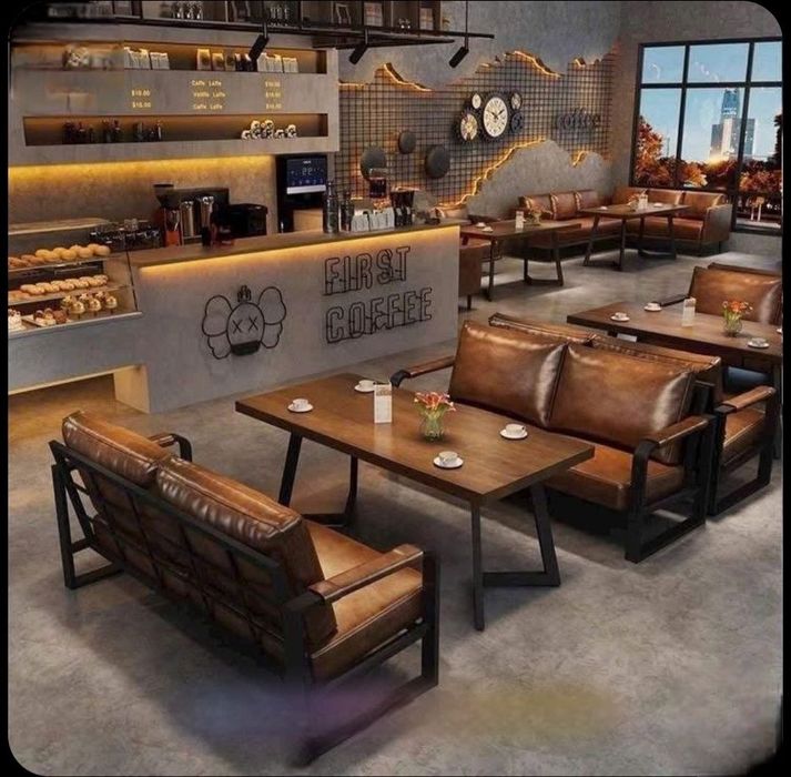 Loft divan stol stul kafe uchun stol stellar kachelya