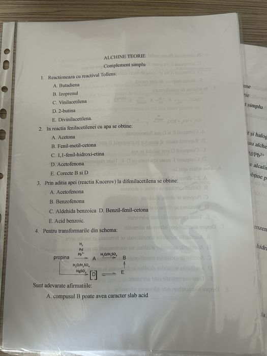 Grile chimie admitere medicina Bucuresti