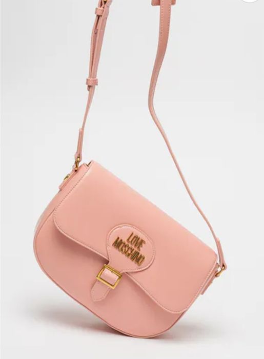 Love Moschino Розова чанта през рамо