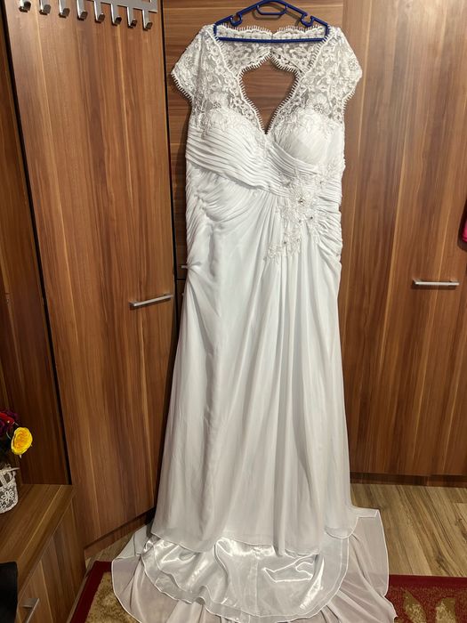 Rochie mireasa din șifon 2xl
