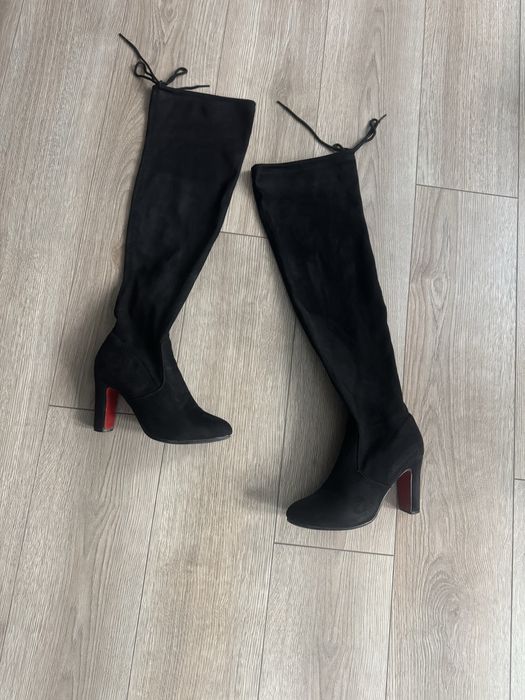 Велурени, секси чизми US Polo