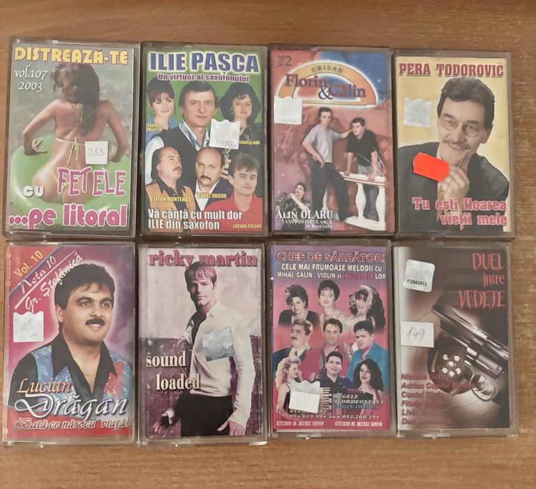 Casete audio cu manele si muzica de petrecere