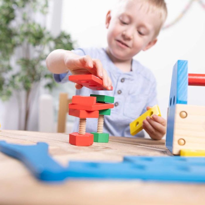 Дървена играчка Melissa & Doug Дървени инструменти с кутия за майстор