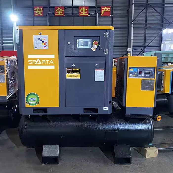 Винтовой компрессор с ресивером для лазер