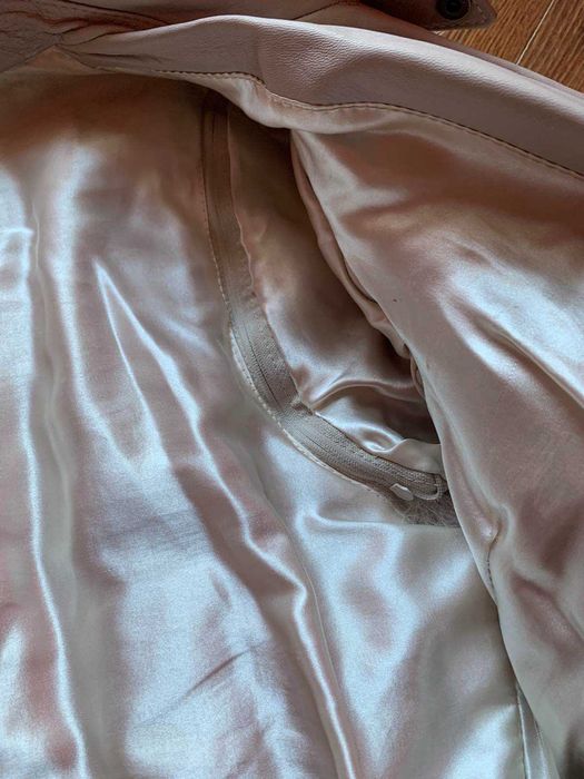 Палто от лисица и естествена кожа