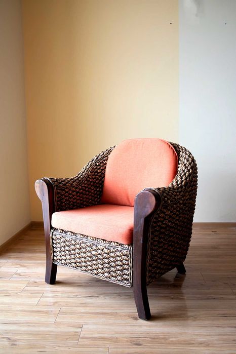 Ратанов фотьойл от естествени материали – внос от Индонезия