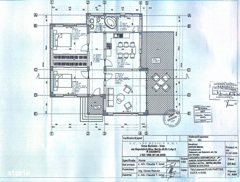 Teren de vanzare cu fundatie casa construita, utilitati disponibile