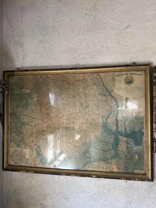 Harta istorica a Romaniei din epoca de aur,RSR.