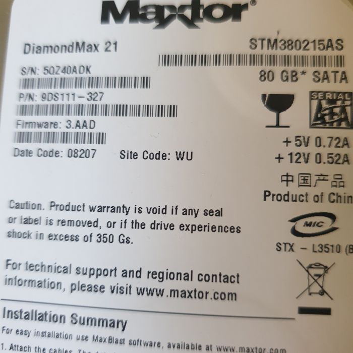 HDD   80   G.  B