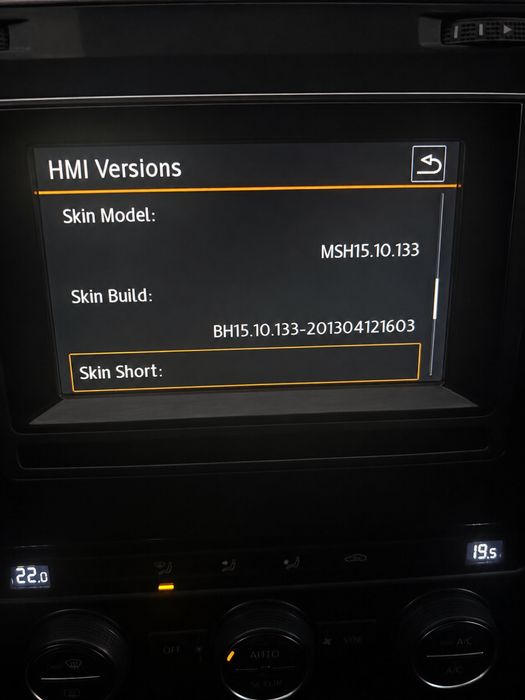 VW Golf 7 GTD / Golf 7 MIB1 Discover Media Navi 5G0 035 846 A + ramă originală
