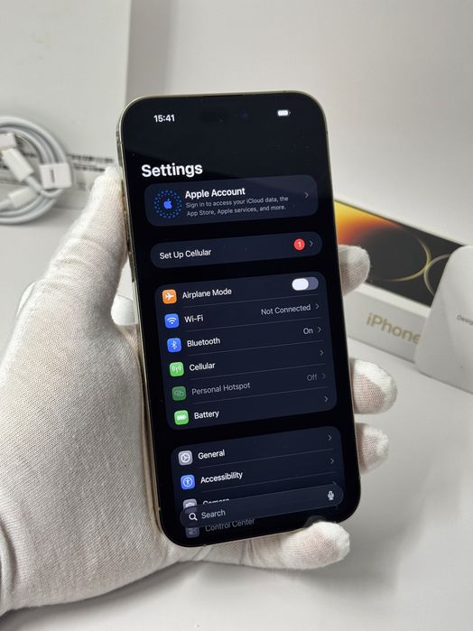 iPhone 14 Pro Max, 128GB, Gold, 100% батерия, ОТЛИЧЕН, 1г. ГАРАНЦИЯ!