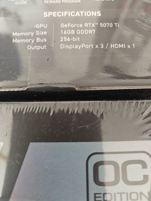 Msi Gaming Trio RTX 5070 Ti 16 Gb 256 Bit GDDR7