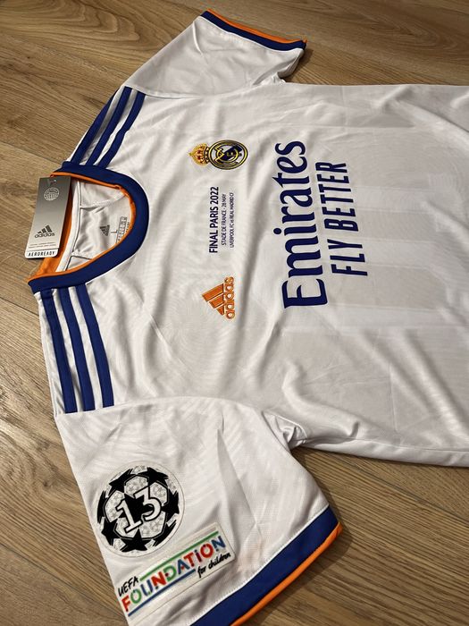 Tricou de fotbal Real Madrid finala champions league 2022 Modric 10 Adidas nou Marime L