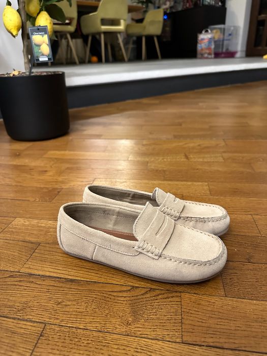 Mocasini copii piele naturala întoarsă ZARA - mărime 33