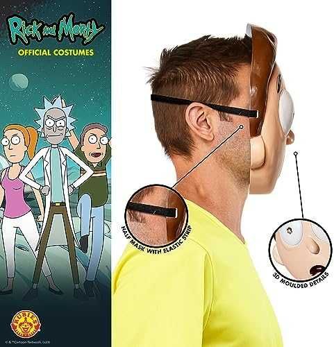 Нов аксесоар маска за възрастни Rubies Official Rick and Morty Костюм карнавал парти
