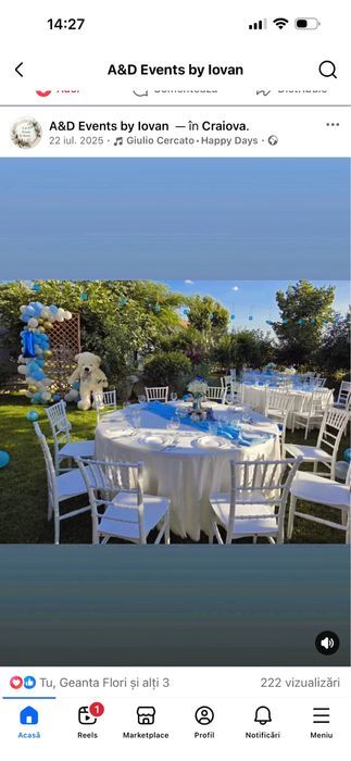 Inchiriez mese si corturi evenimente