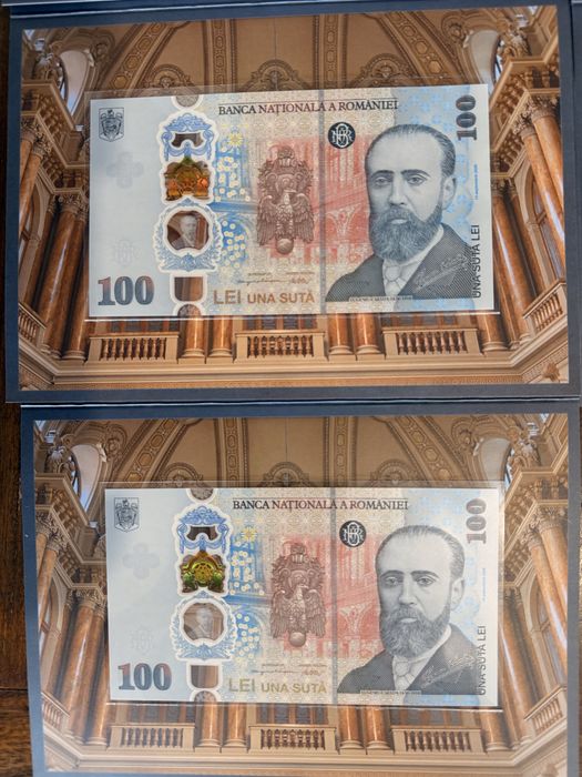 Bancnotă comemorativă 100 Lei – Eugeniu Carada, BNR