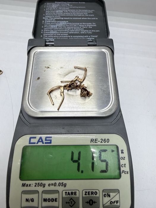 Серьги с гранатом