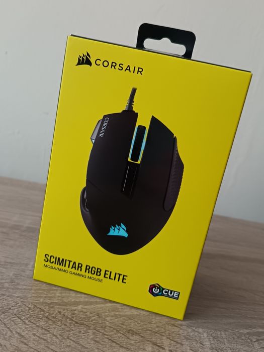 Гейминг мишка Corsair - Scimitar Elite RGB, оптична, черна