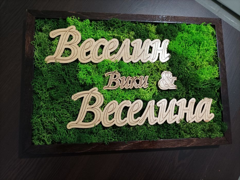 Жива картина със скандинавски мъх