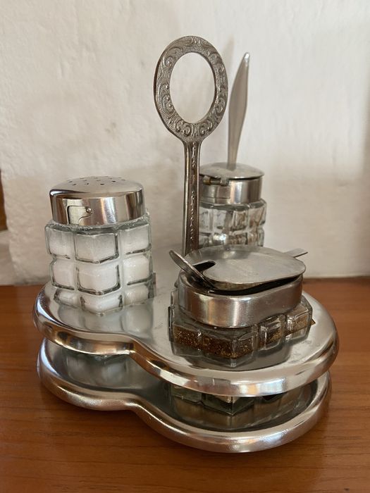 Винтидж сет за подправки, СССР, неръждаема стомана