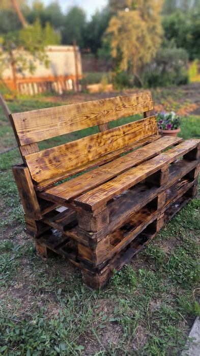 Лавочки из поддонов