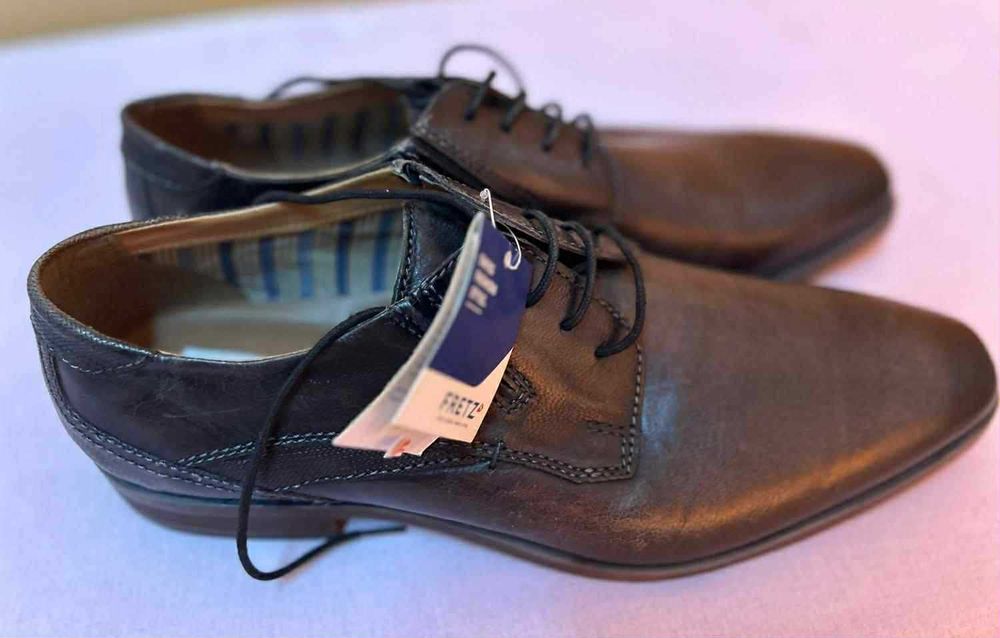 Страхотни ръчно изработени швейцарски обувки Fretz Man 46 номер