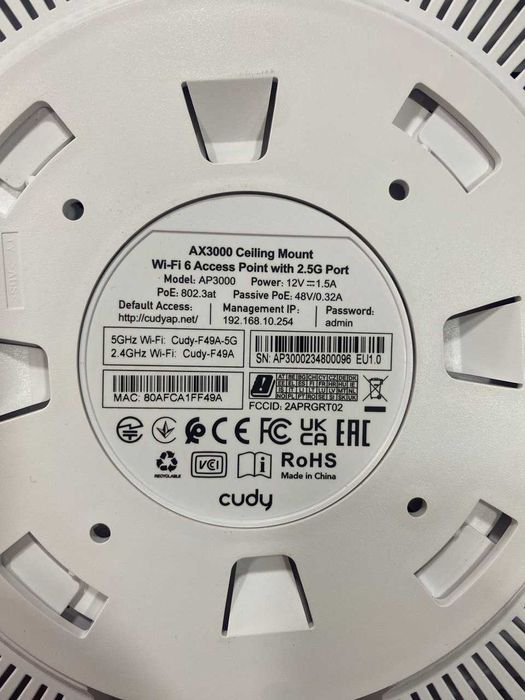 Router Потолочный точка доступ Cudy Cudy AP3000