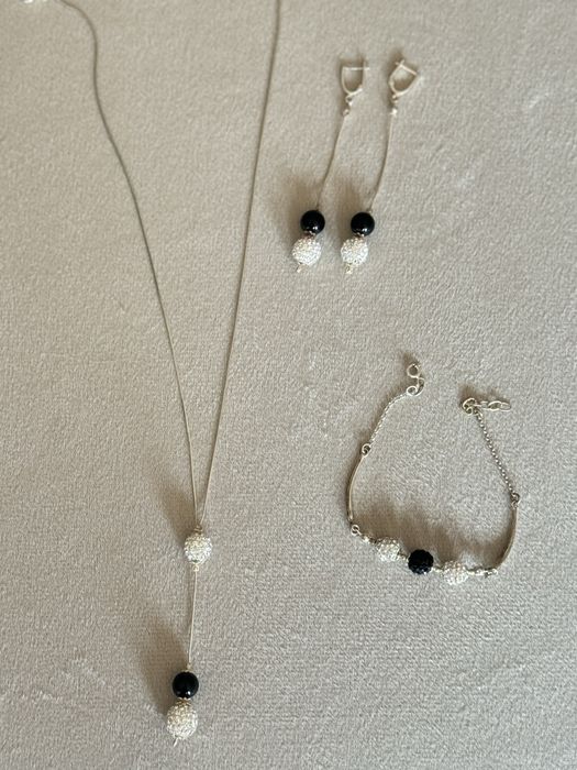 Сребърни бижута с кристали от Swarovski