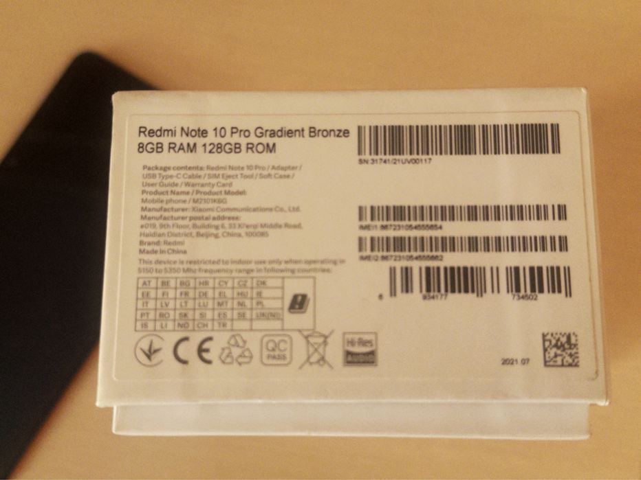 Xiaomi Redmi not 10 pro