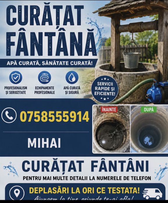 Curat fantani si puturi