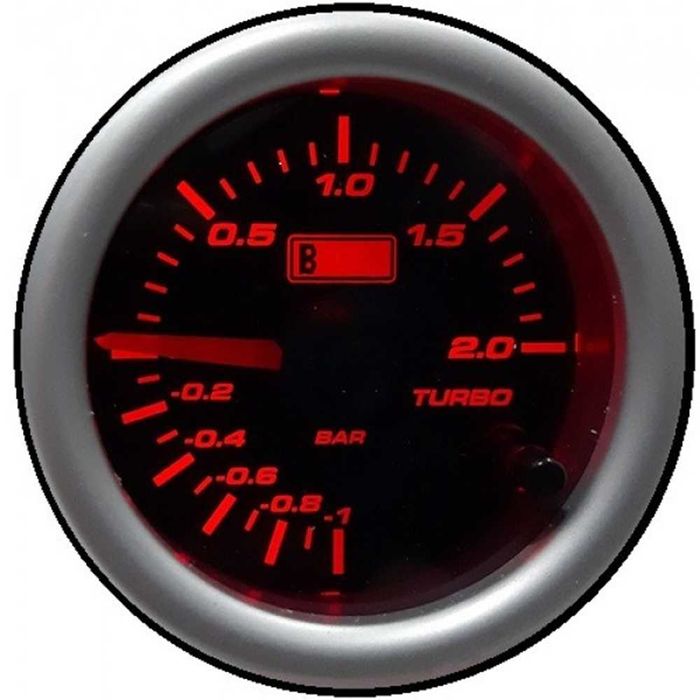 Уред за налягането на турбината Boost Meter - 2 bar/52мм/7 цвята.