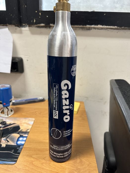 Пълнене на патрон с 0.425кг CO2 за Sodastream, Happy Frizz и други!