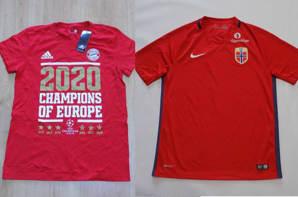 нова футболна тениска bayern munich/norge nike екип оригинална мъжка S