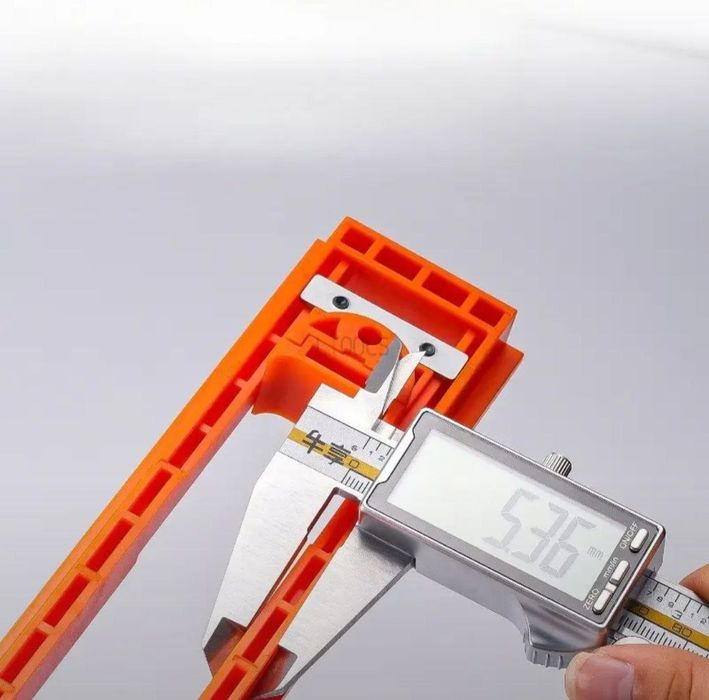 Шаблон для врезки скрытых петель в двери, комплект с фрезой