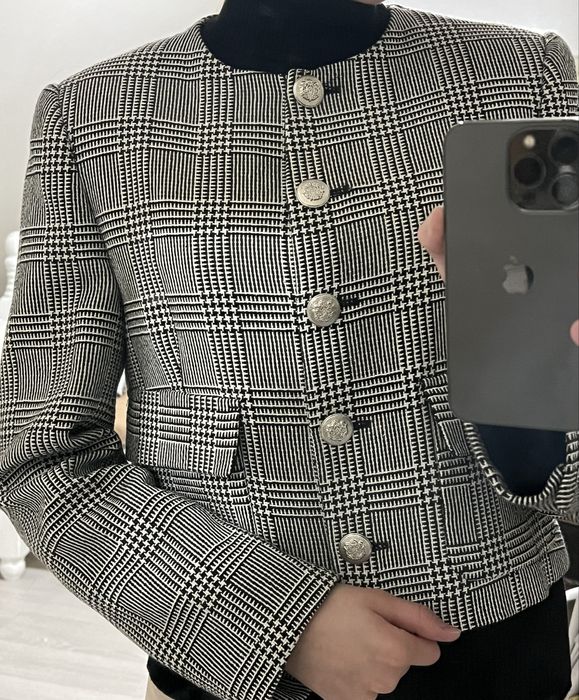 Клетчатый пиджак ZARA