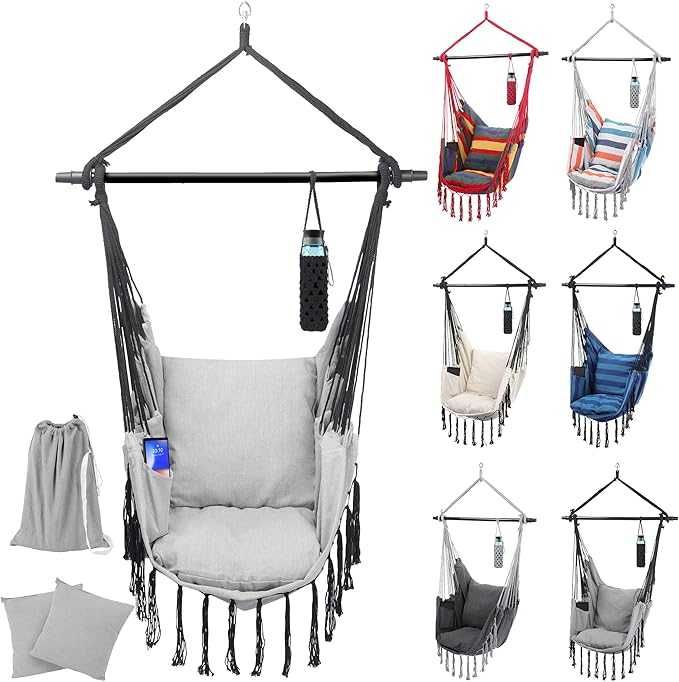 MIADOMODO® Висящ стол - хамак, 150 кг, сгъваем,