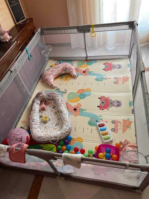 НОВА! 120х180см. Голяма кошара за игра/ преграда ограда заграждение