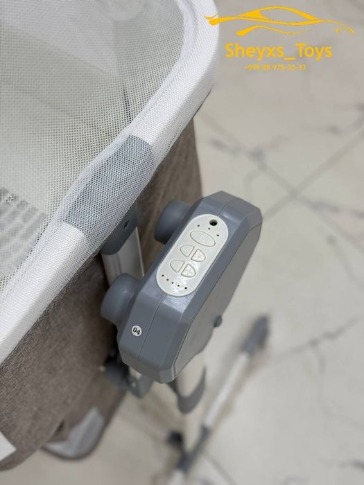 Автокачалка функциясига эга 3-таси 1-да портатив бешик, UrbanKit.