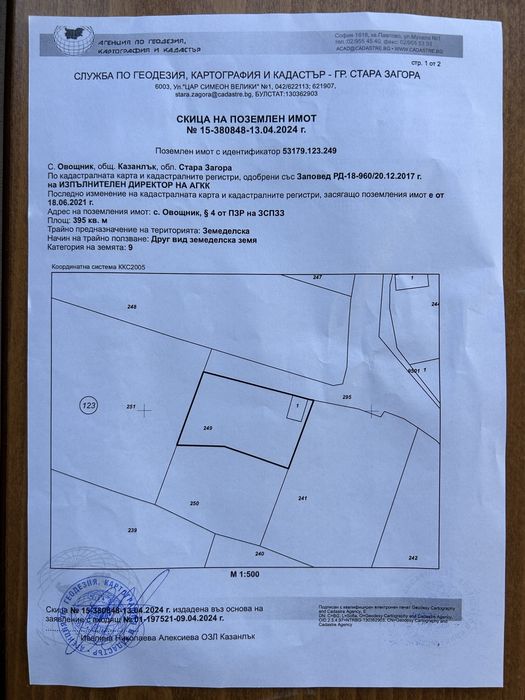 Парцел в Старите лозя над Лукойл