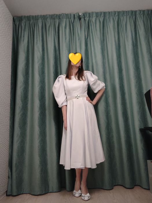 Rochie cununie alba eleganta boema